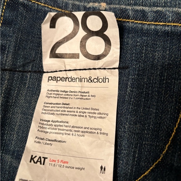 Paper denim and cloth flare jeans 28 NWT - Picture 3 of 9